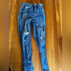 GRLFRND high rise boyfriend ripped jeans size 24